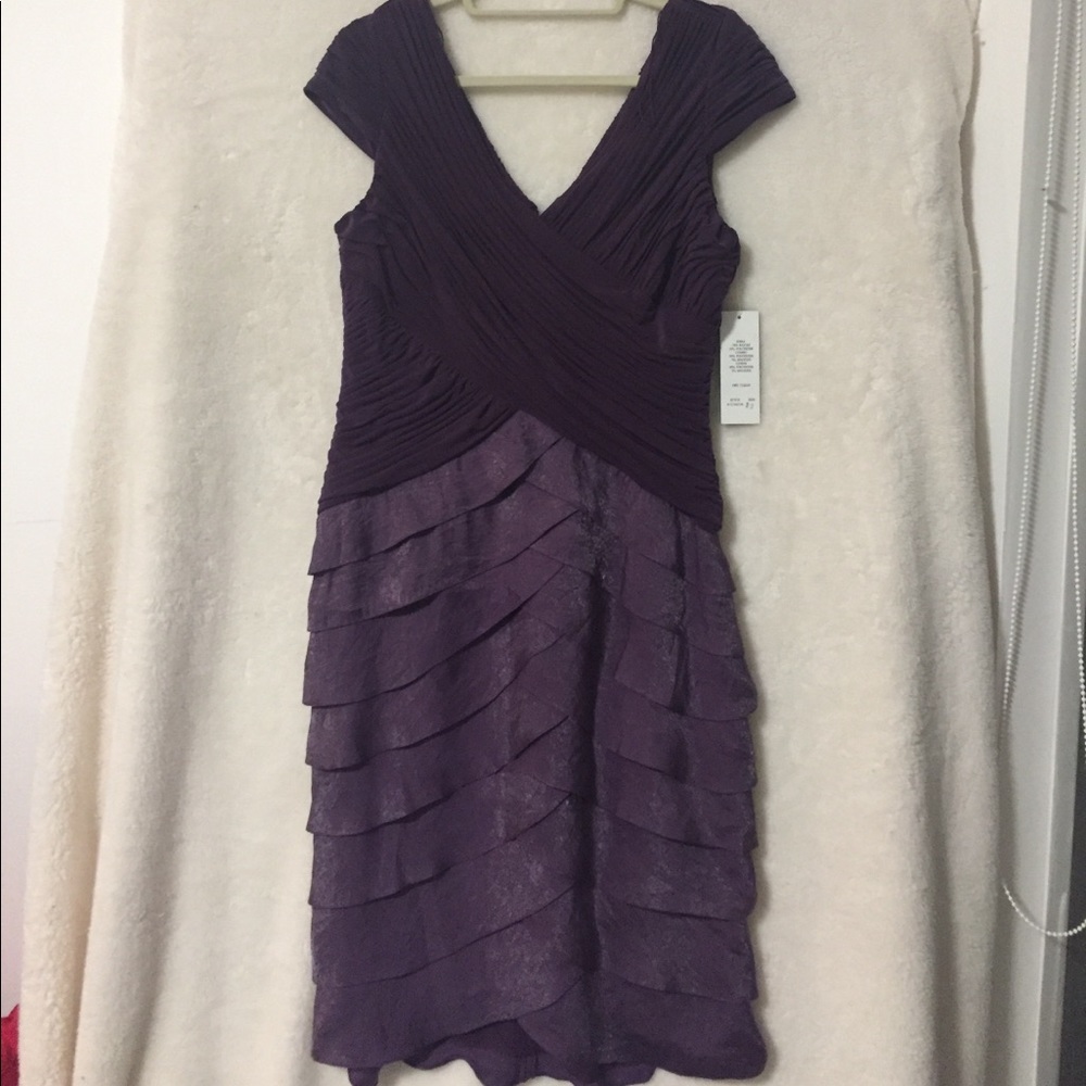 Adrianna Papell Tiered Cocktail Dress NWT